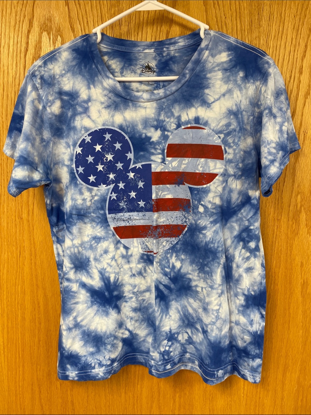 Disney Women’s Blue Tie Dye T-shirt